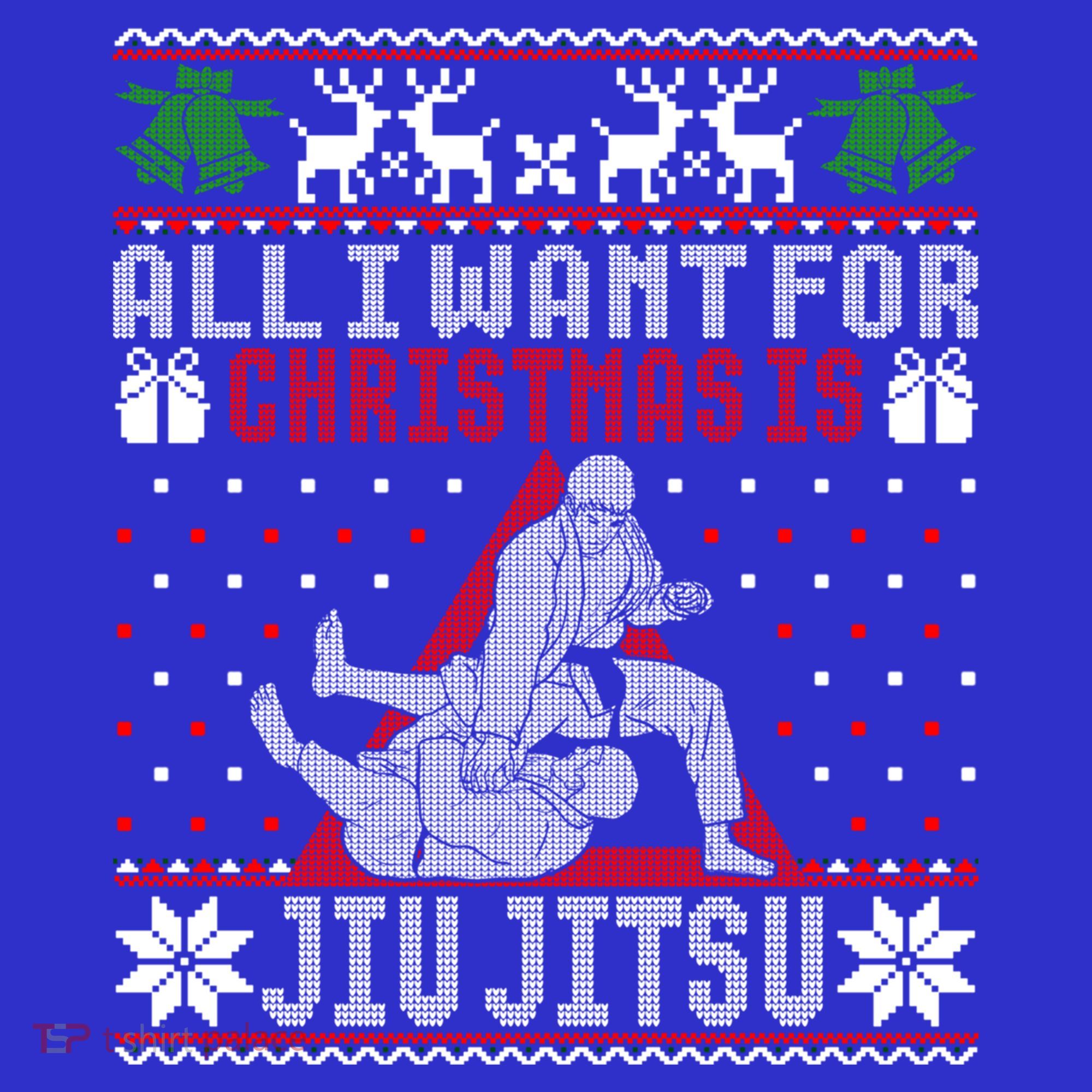 Jiu Jitsu Mma Bjj Ugly Christmas Xmas Gift Sweater Gift Baby Bodysuit