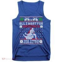 Jiu Jitsu Mma Bjj Ugly Christmas Xmas Gift Sweater Gift Tank Top thumb 0