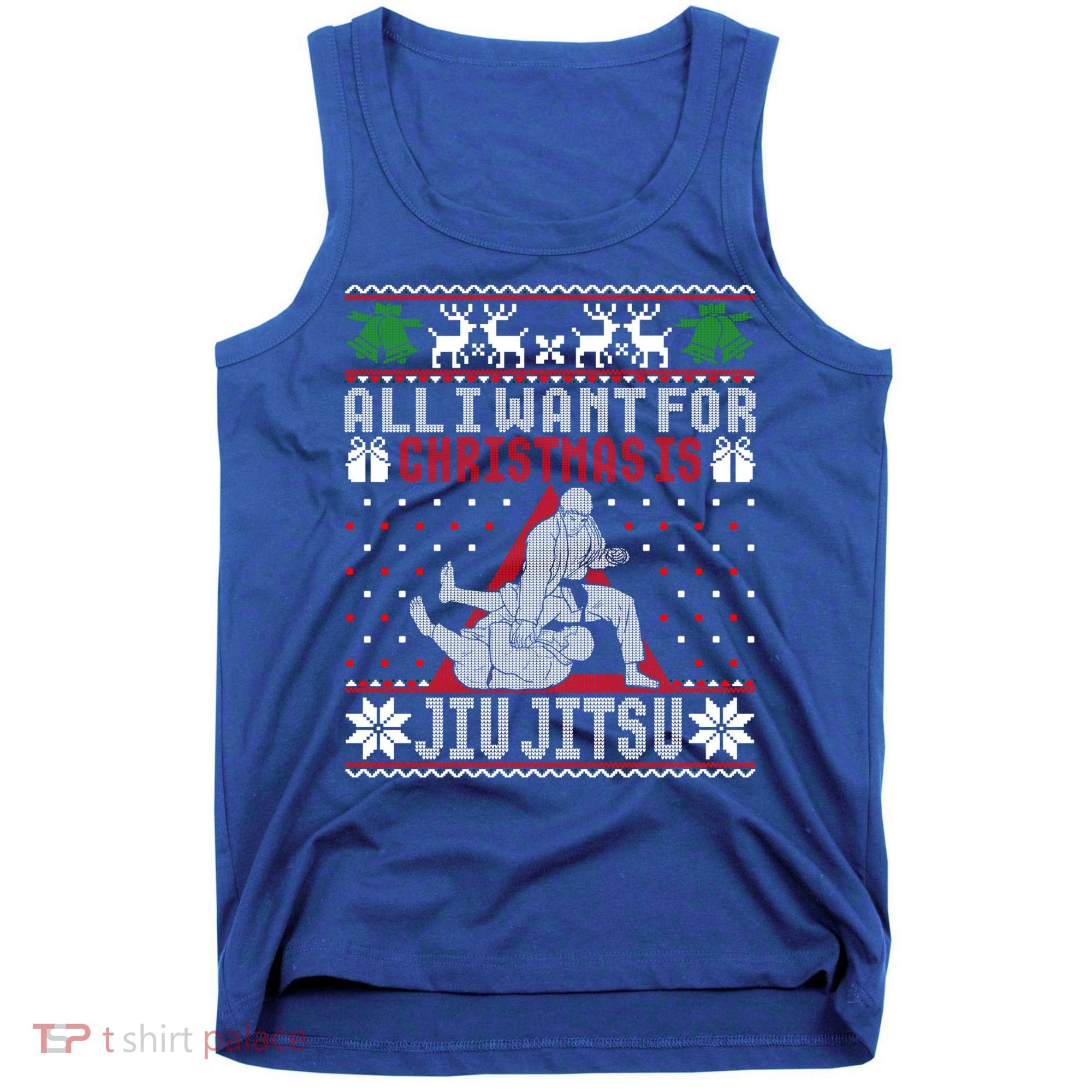 Jiu Jitsu Mma Bjj Ugly Christmas Xmas Gift Sweater Gift Tank Top