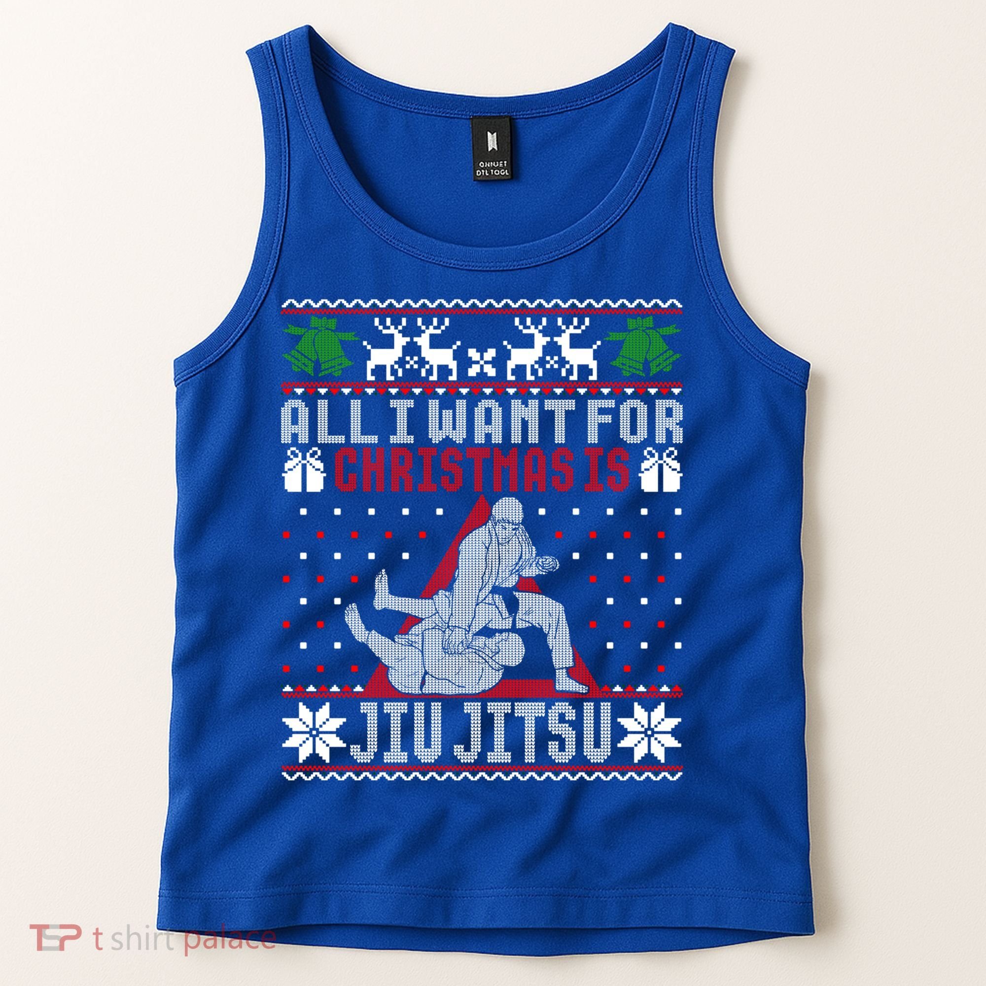 Jiu Jitsu Mma Bjj Ugly Christmas Xmas Gift Sweater Gift Tank Top