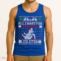 Jiu Jitsu Mma Bjj Ugly Christmas Xmas Gift Sweater Gift Tank Top thumb 3