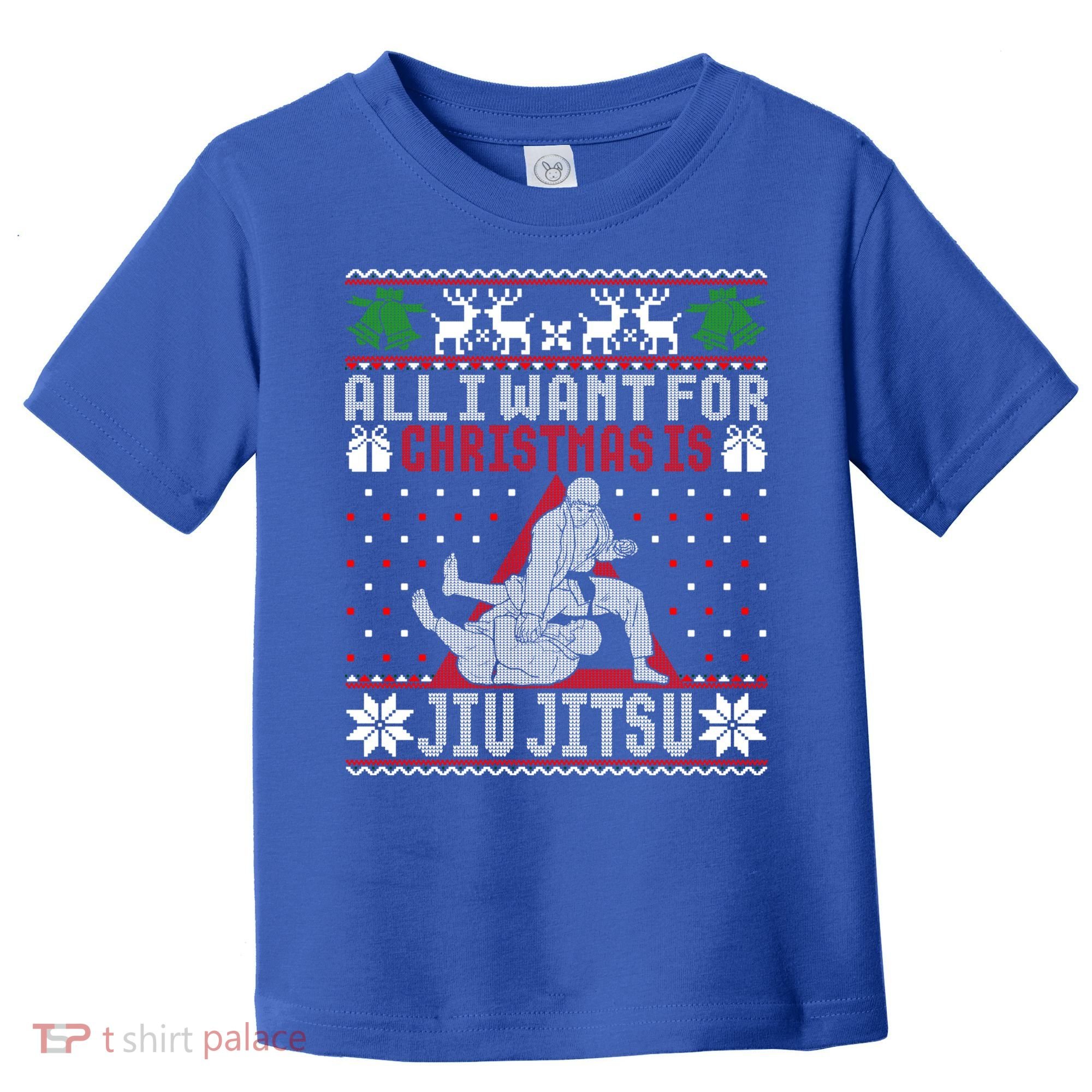 Jiu Jitsu Mma Bjj Ugly Christmas Xmas Gift Sweater Gift Toddler T-Shirt