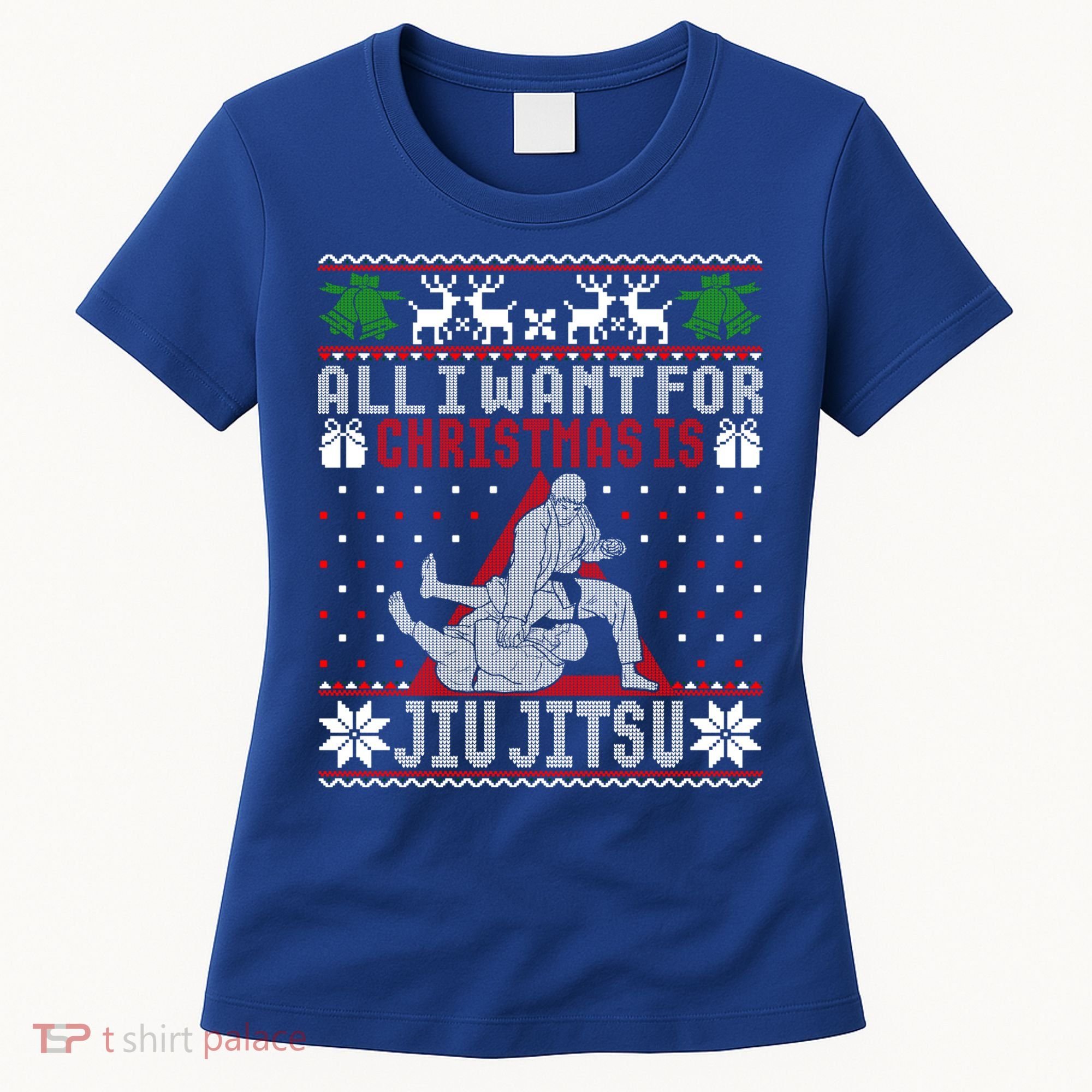Jiu Jitsu Mma Bjj Ugly Christmas Xmas Gift Sweater Gift Women's T-Shirt