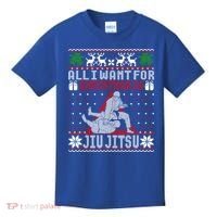 Jiu Jitsu Mma Bjj Ugly Christmas Xmas Gift Sweater Gift Kids T-Shirt thumb 0