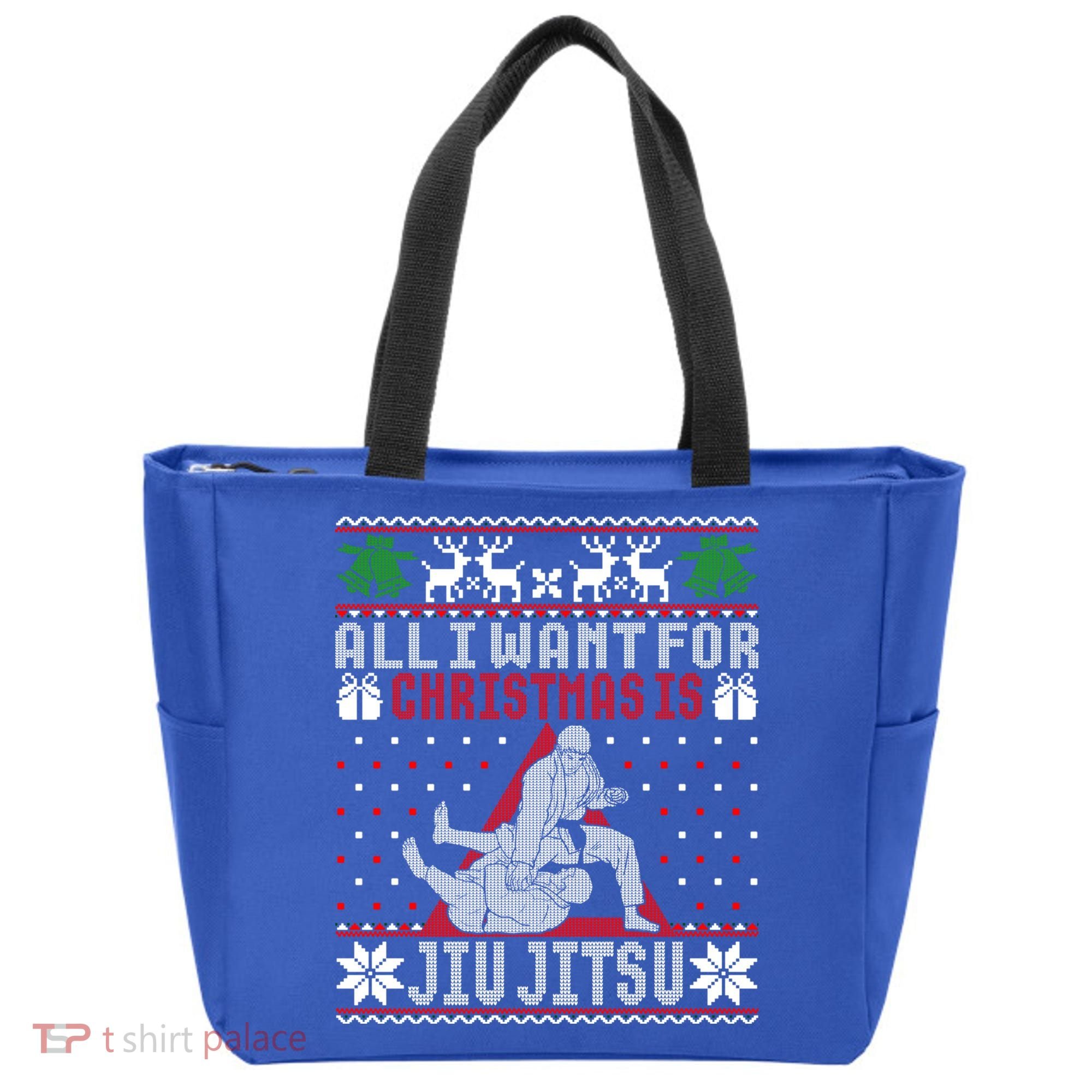 Jiu Jitsu Mma Bjj Ugly Christmas Xmas Gift Sweater Gift Tote Bag