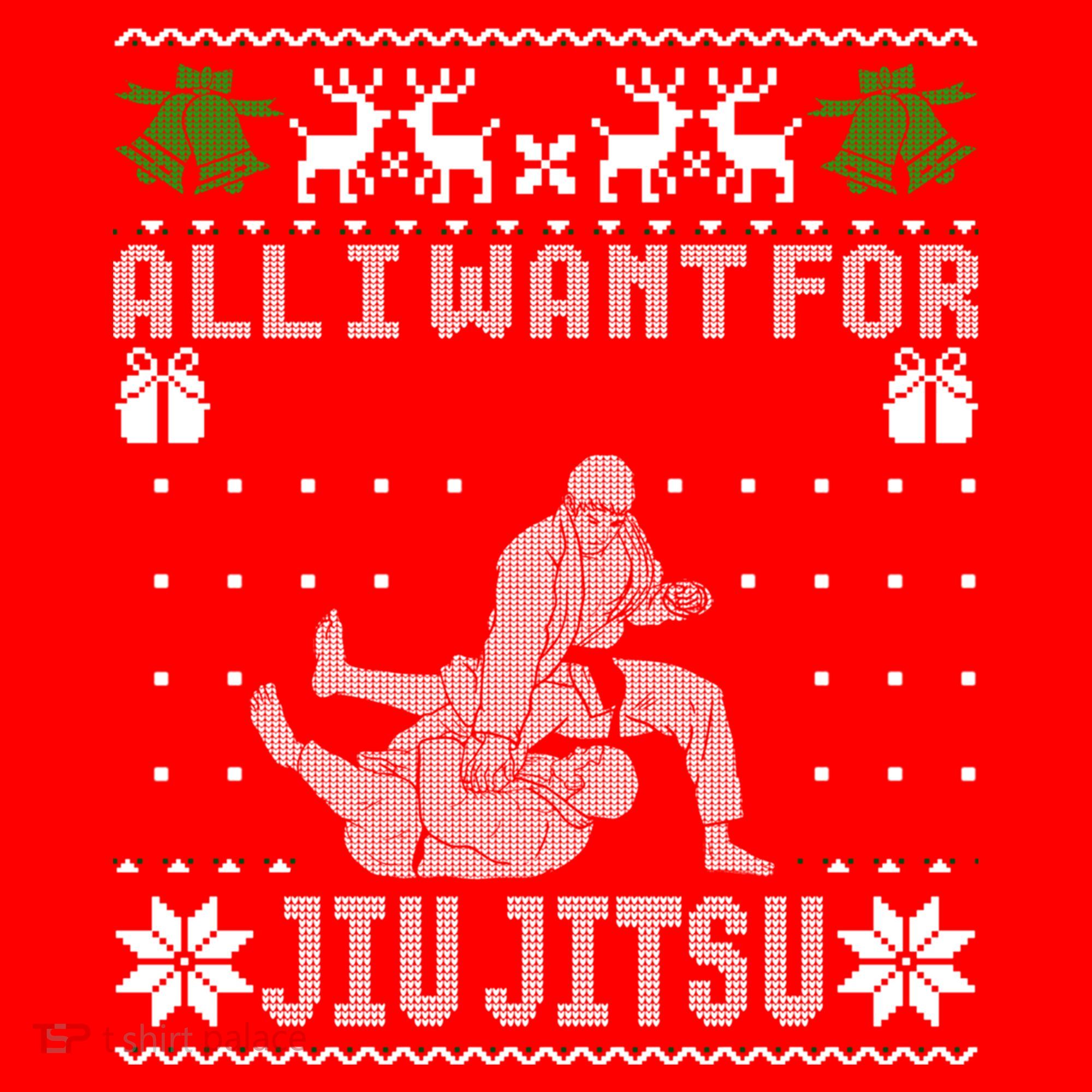 Jiu Jitsu Mma Bjj Ugly Christmas Xmas Gift Sweater Gift Santa Hat