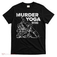 Jiu Jitsu Murder Yoga Vintage Sunset Funny Brazilian T-Shirt thumb 0