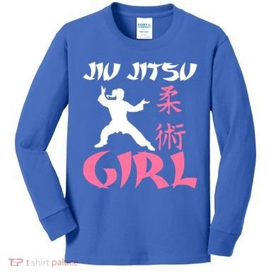 Jiu Jitsu Mixed Martial Arts Fighter Fighting Cute Gift Kids Long Sleeve Shirt