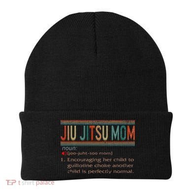 Jiu Jitsu Mom Definition BJJ MMA Jujitsu Martial Beanie