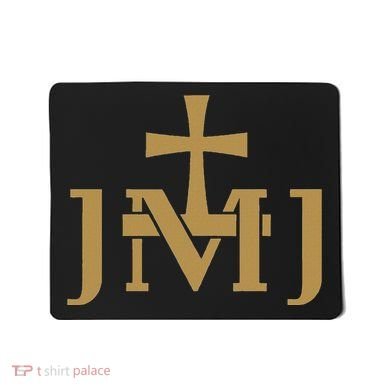 Jmj Jesus Mary Saint Joseph Insignia Catholic Mousepad
