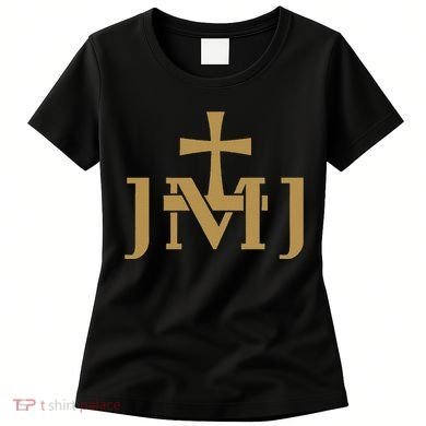 Jmj Jesus Mary Saint Joseph Insignia Catholic Women's T-Shirt