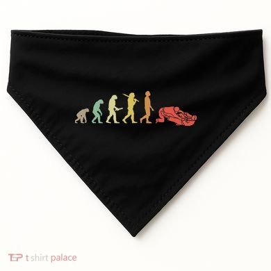 Jiu Jitsu Practitioners Gift Ideas Retro Jiu Jitsu Evolution  USA-Made Doggie Bandana