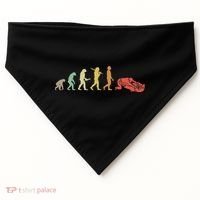 Jiu Jitsu Practitioners Gift Ideas Retro Jiu Jitsu Evolution  USA-Made Doggie Bandana thumb 0