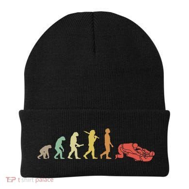 Jiu Jitsu Practitioners Gift Ideas Retro Jiu Jitsu Evolution  Beanie