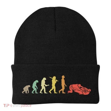 Jiu Jitsu Practitioners Gift Ideas Retro Jiu Jitsu Evolution Beanie