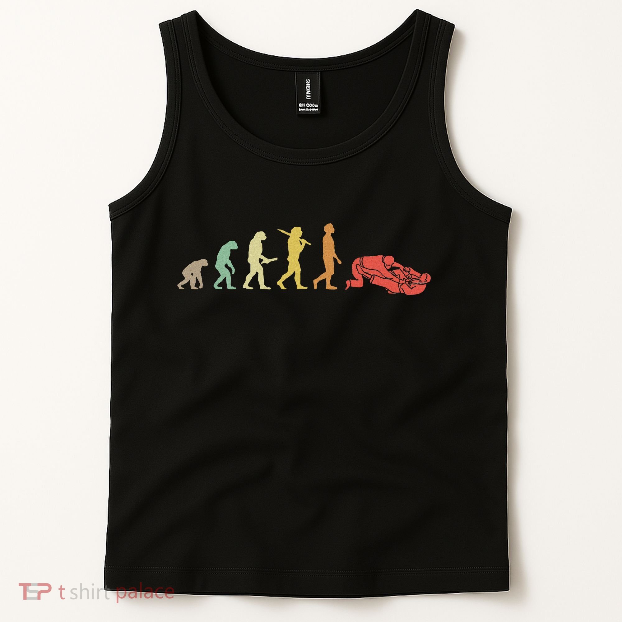 Jiu Jitsu Practitioners Gift Ideas Retro Jiu Jitsu Evolution  Tank Top