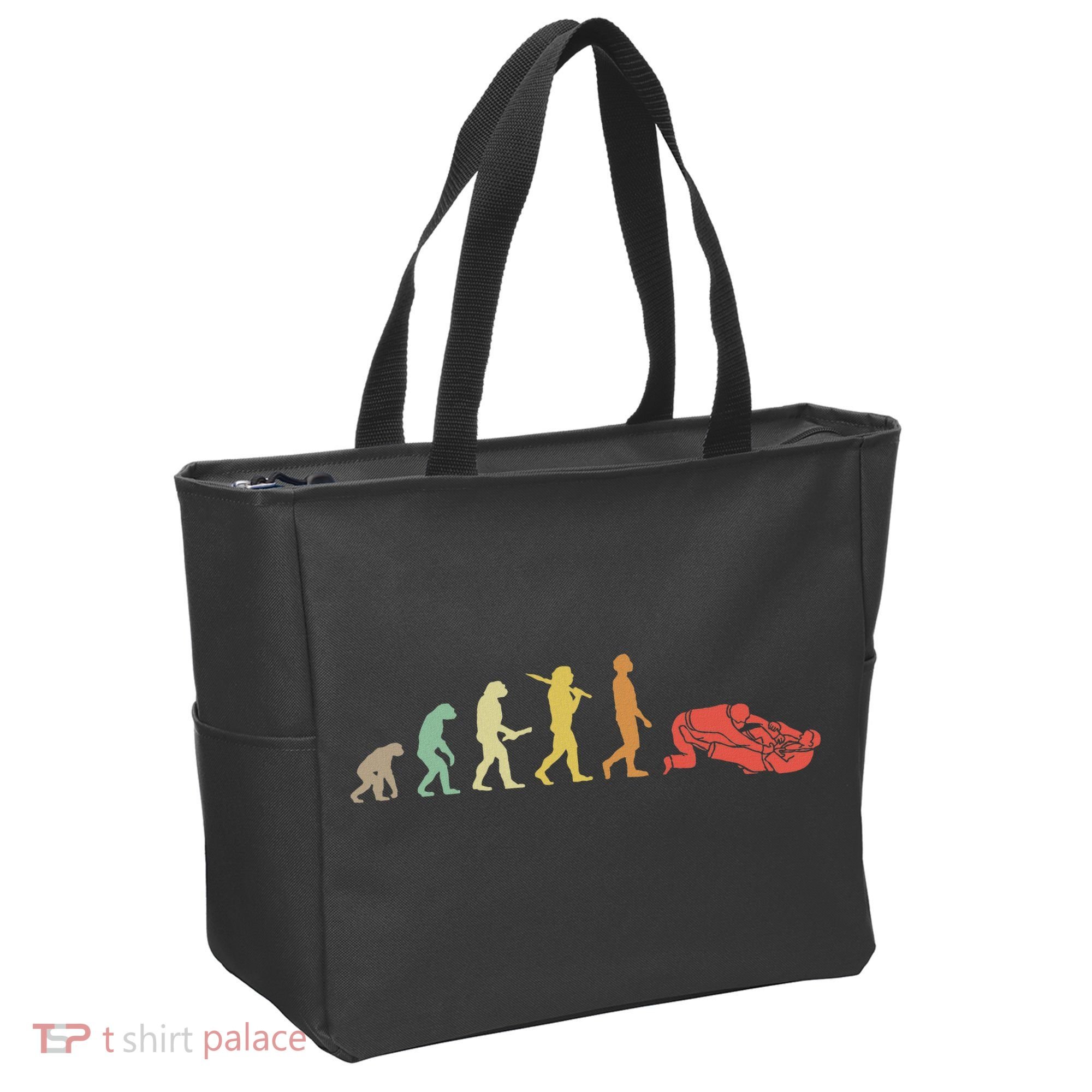 Jiu Jitsu Practitioners Gift Ideas Retro Jiu Jitsu Evolution  Tote Bag