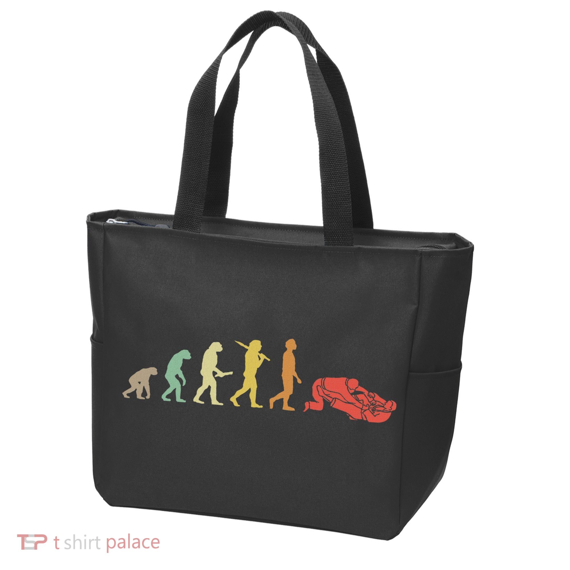 Jiu Jitsu Practitioners Gift Ideas Retro Jiu Jitsu Evolution  Tote Bag