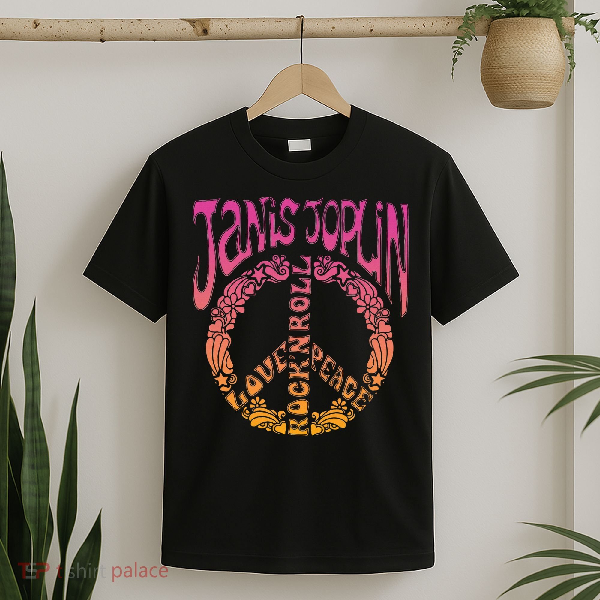 J.A.N.I.S Joplin Peace Art Nouveau T-Shirt