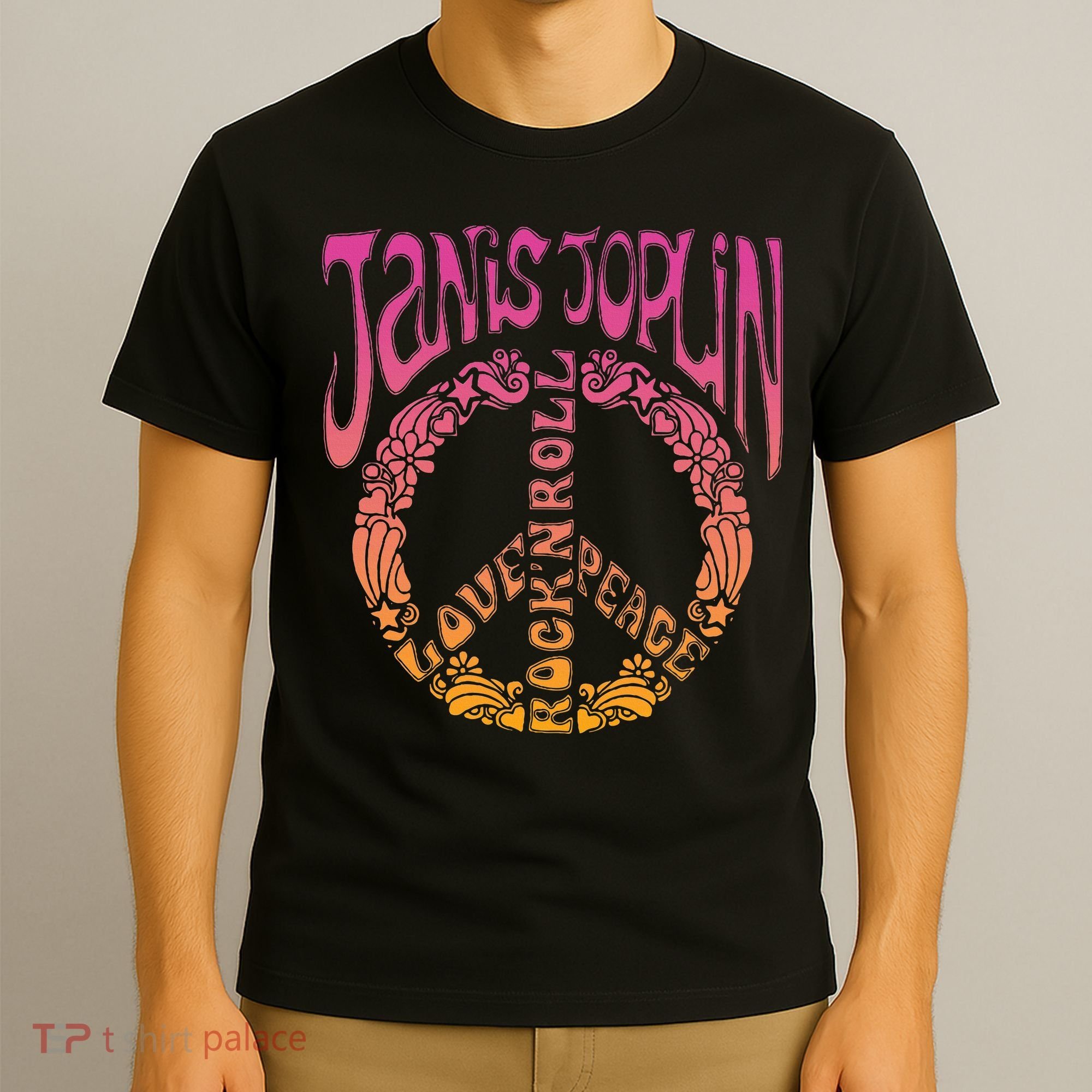 J.A.N.I.S Joplin Peace Art Nouveau T-Shirt
