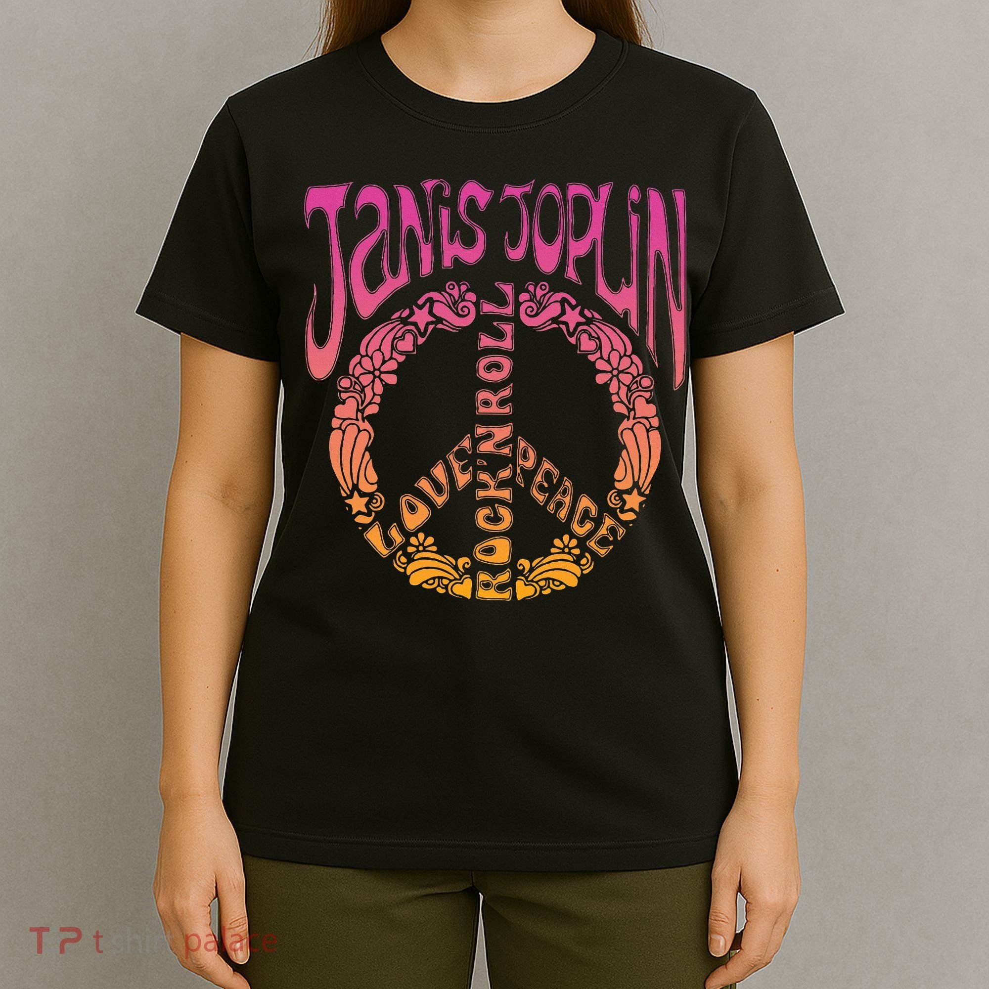 J.A.N.I.S Joplin Peace Art Nouveau T-Shirt