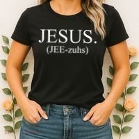 Jesus Jee-zuhs Pronunciation Women's T-Shirt thumb 2