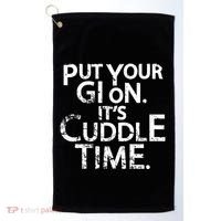Jiu Jitsu Put Your Gi On ItS Cuddle Time Bjj Funny Golf Towel thumb 0
