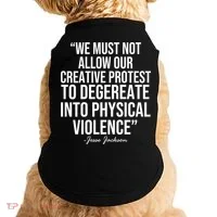 Jesse Jackson Quote Doggie Tank thumb 0