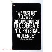 Jesse Jackson Quote Golf Towel thumb 0