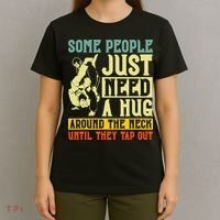 Jiu Jitsu Some People Need A Hug BJJ MMA Jujitsu T-Shirt thumb 4