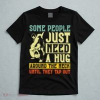 Jiu Jitsu Some People Need A Hug BJJ MMA Jujitsu T-Shirt thumb 5