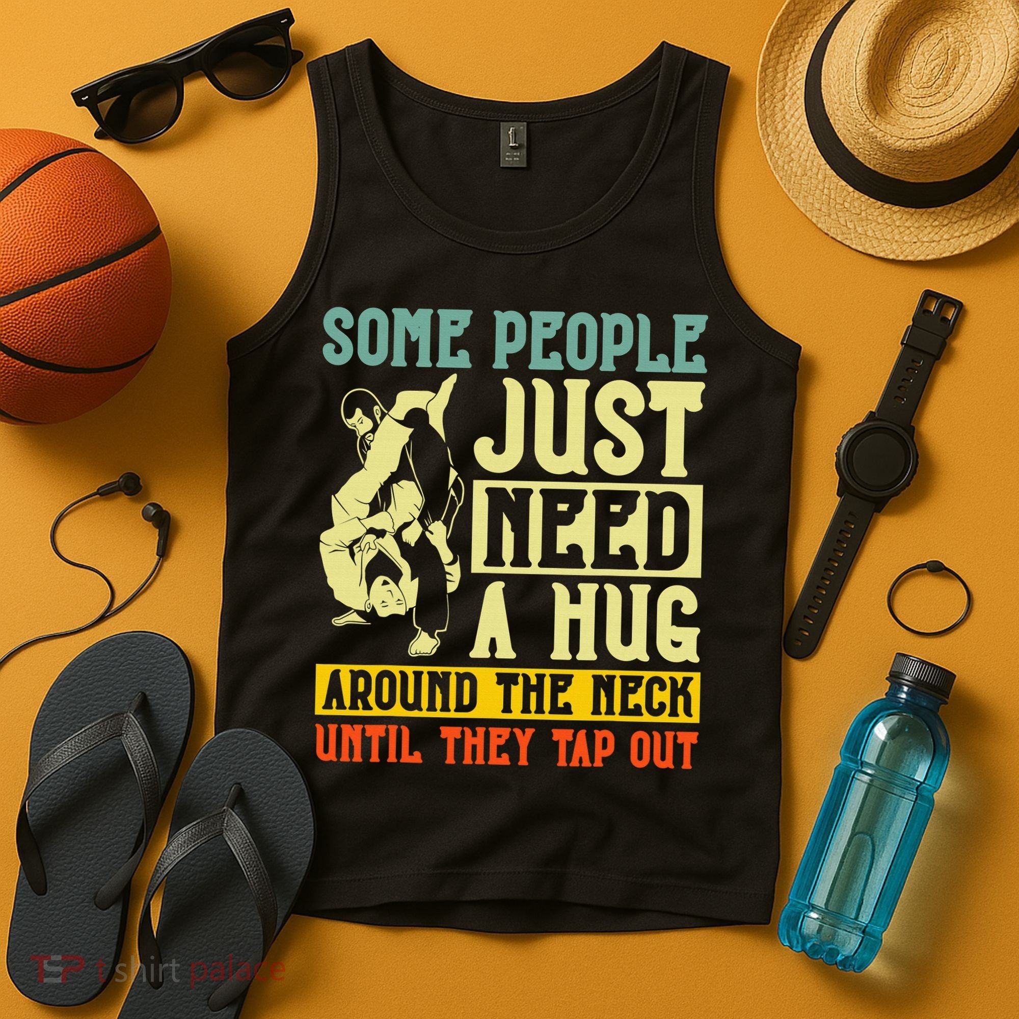 Jiu Jitsu Some People Need A Hug BJJ MMA Jujitsu Tank Top