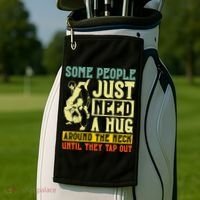 Jiu Jitsu Some People Need A Hug BJJ MMA Jujitsu Golf Towel thumb 2