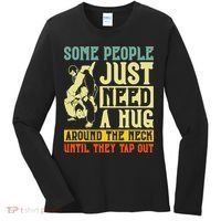 Jiu Jitsu Some People Need A Hug BJJ MMA Jujitsu Women's Long Sleeve Shirt thumb 0