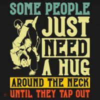 Jiu Jitsu Some People Need A Hug BJJ MMA Jujitsu Kids Sweatshirt thumb 2