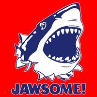 Jawsome Jaws Shark Santa Hat thumb 1