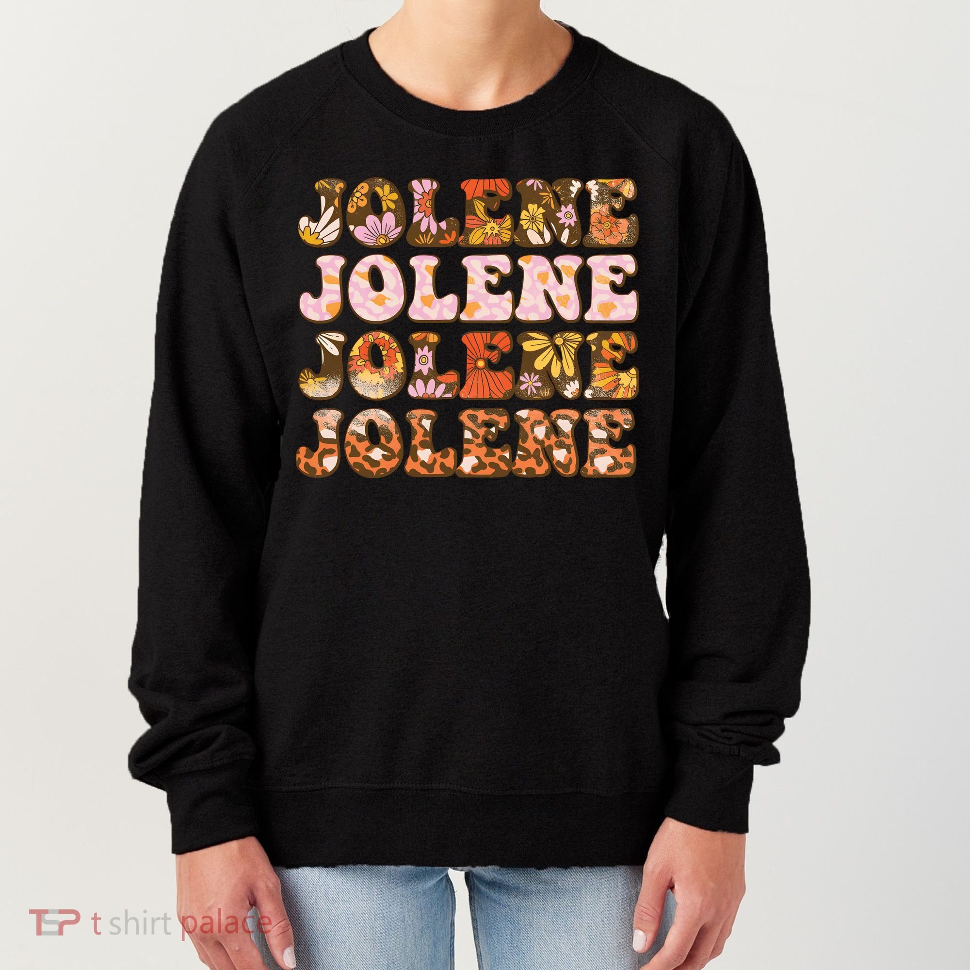 Jolene Jolly Song Leopard Floral Women's Sweatshirt