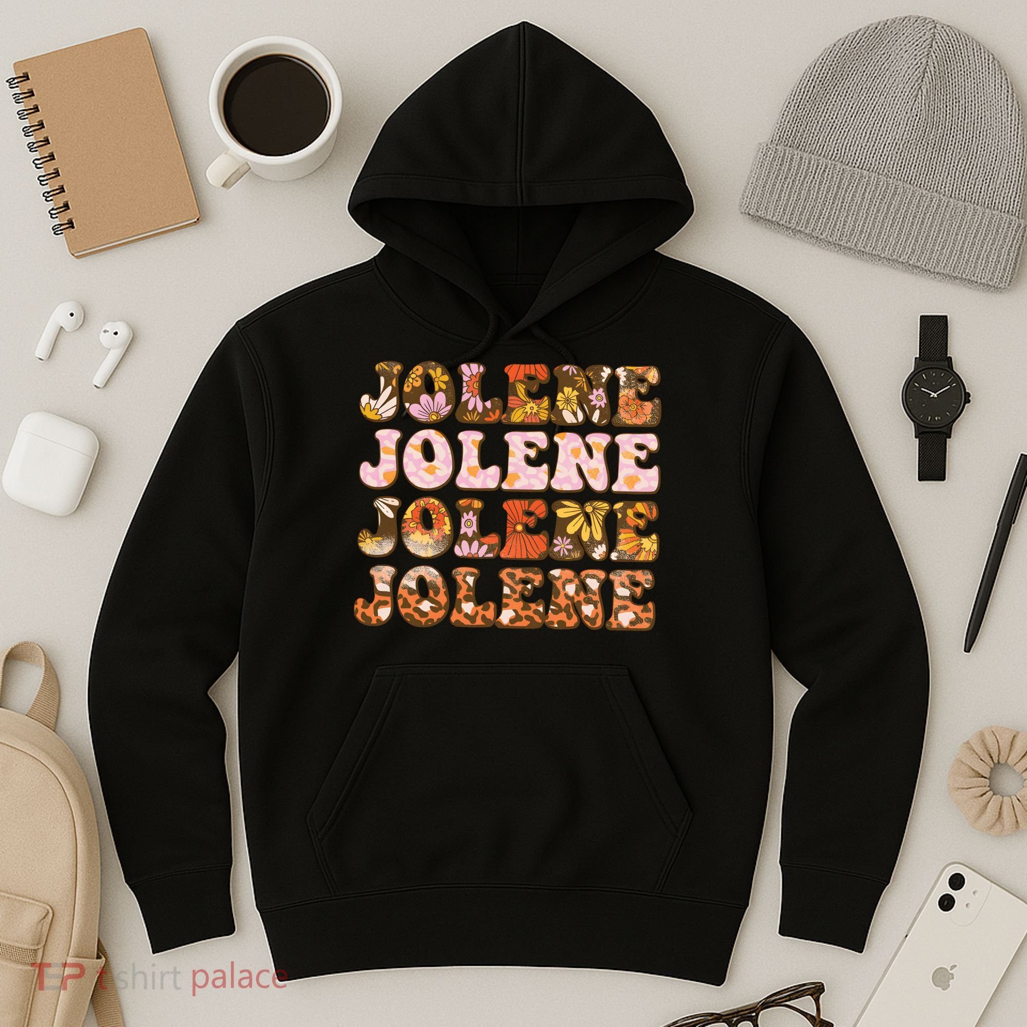 Jolene Jolly Song Leopard Floral Hoodie