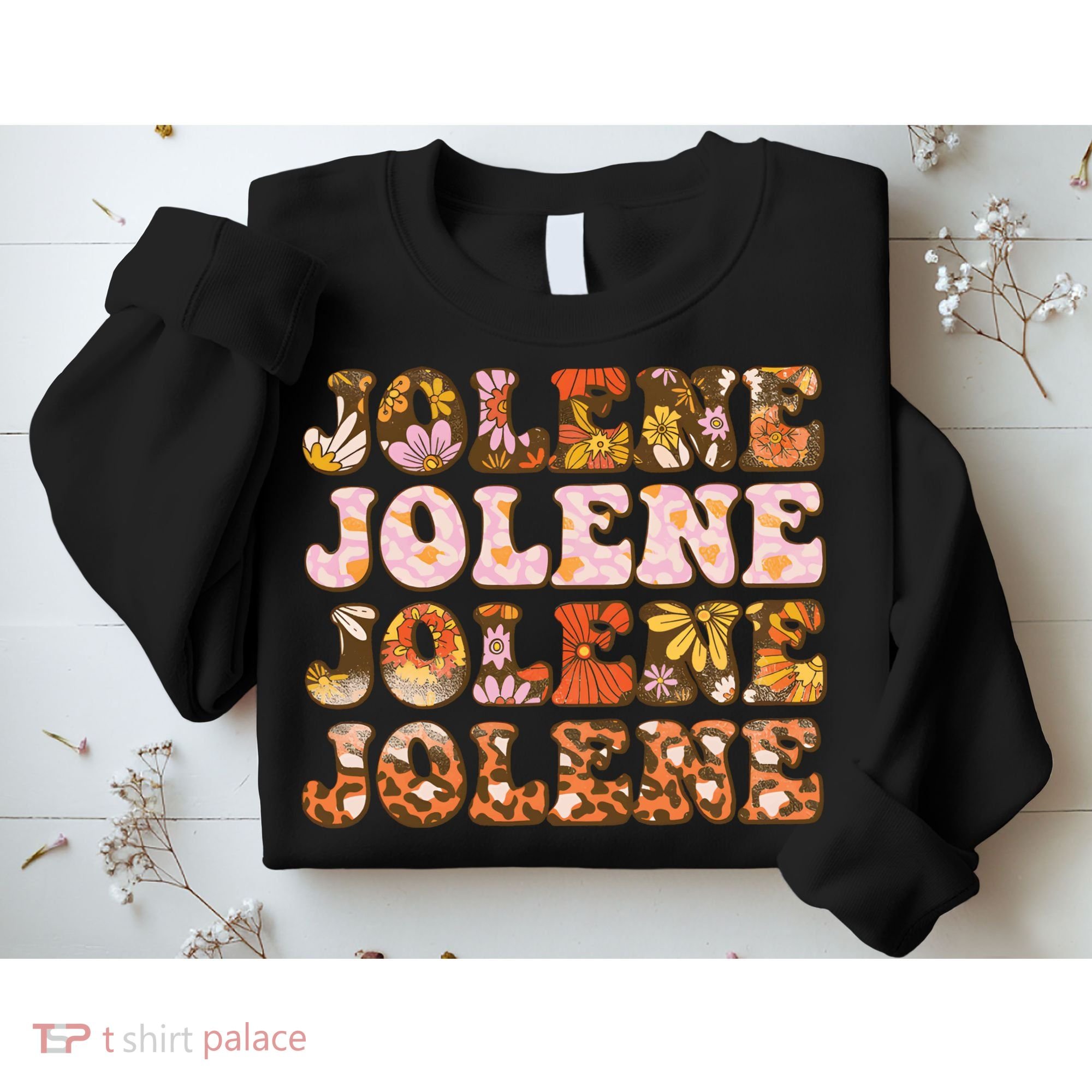 Jolene Jolly Song Leopard Floral Sweatshirt
