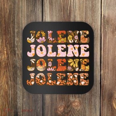 Jolene Jolly Song Leopard Floral Coaster