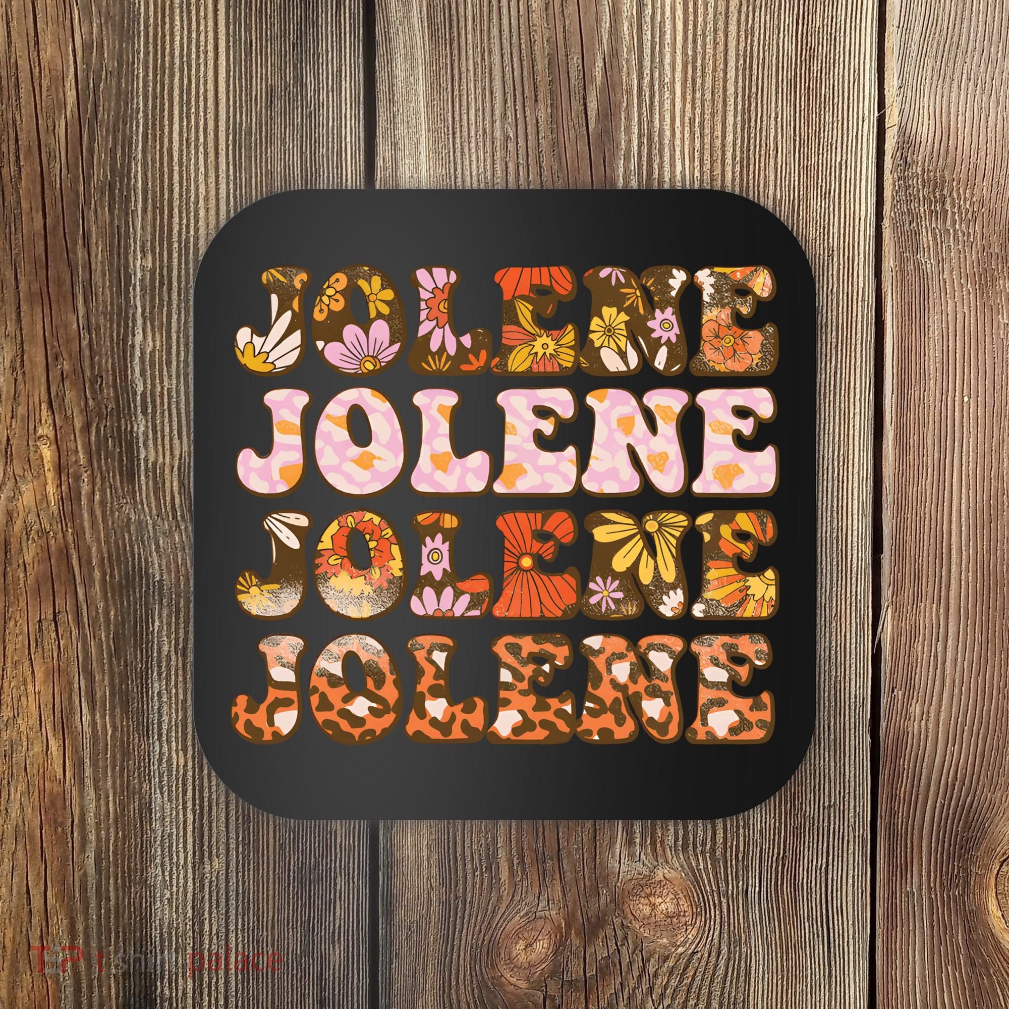 Jolene Jolly Song Leopard Floral Coaster