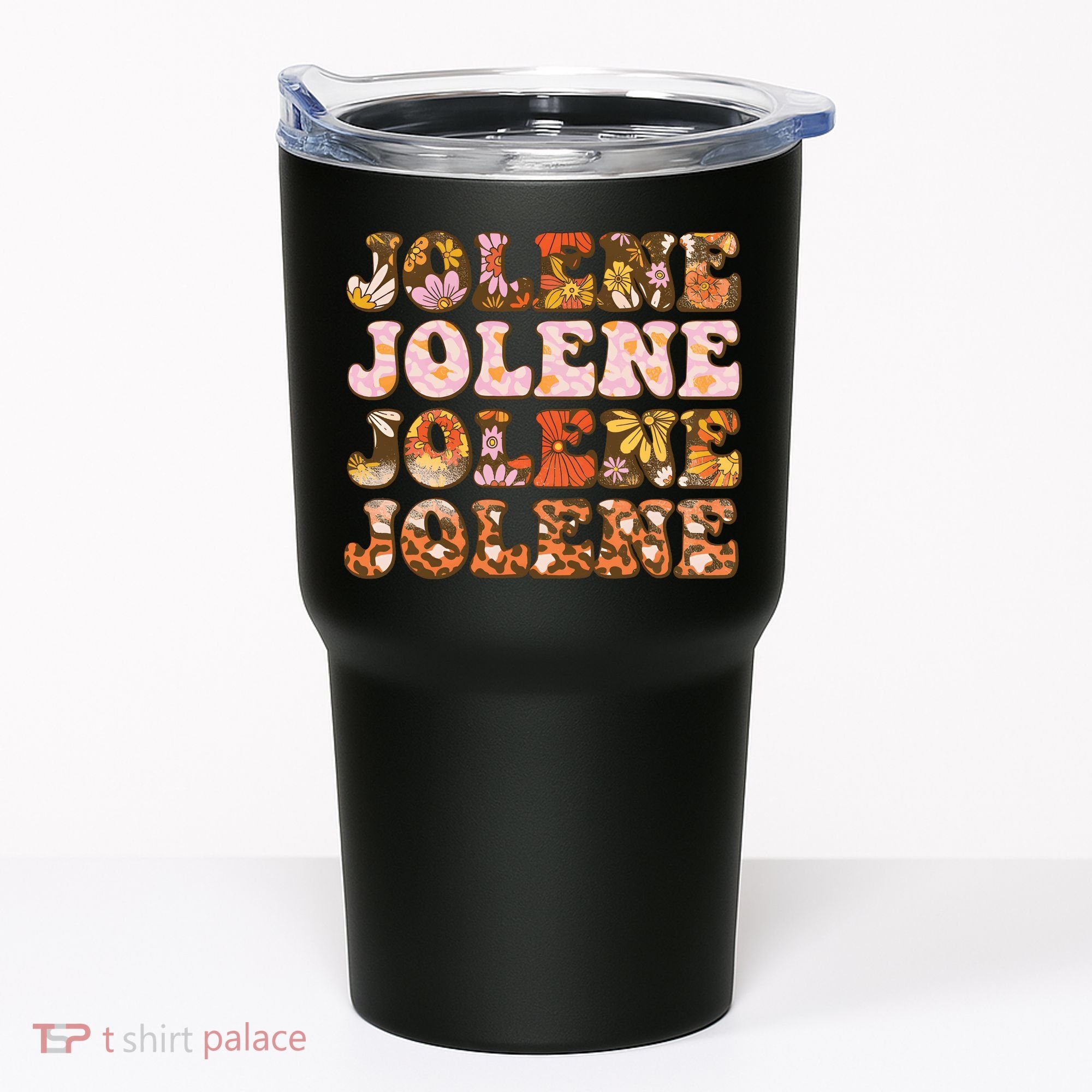 Jolene Jolly Song Leopard Floral Tumbler