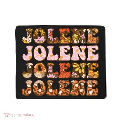 Jolene Jolly Song Leopard Floral Mousepad