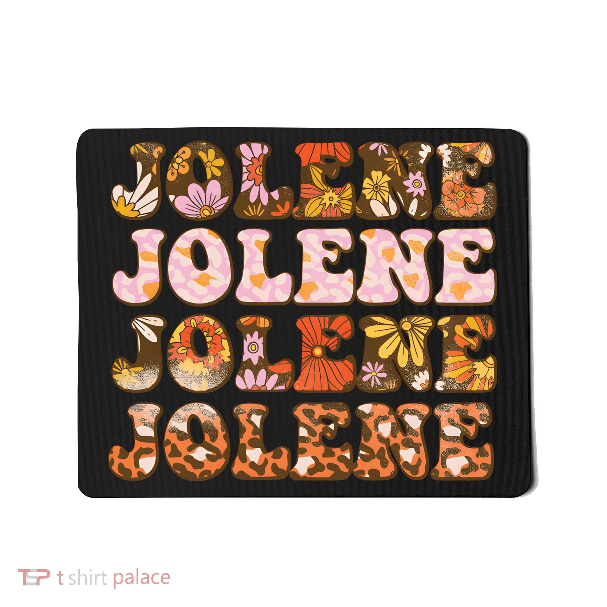 Jolene Jolly Song Leopard Floral Mousepad