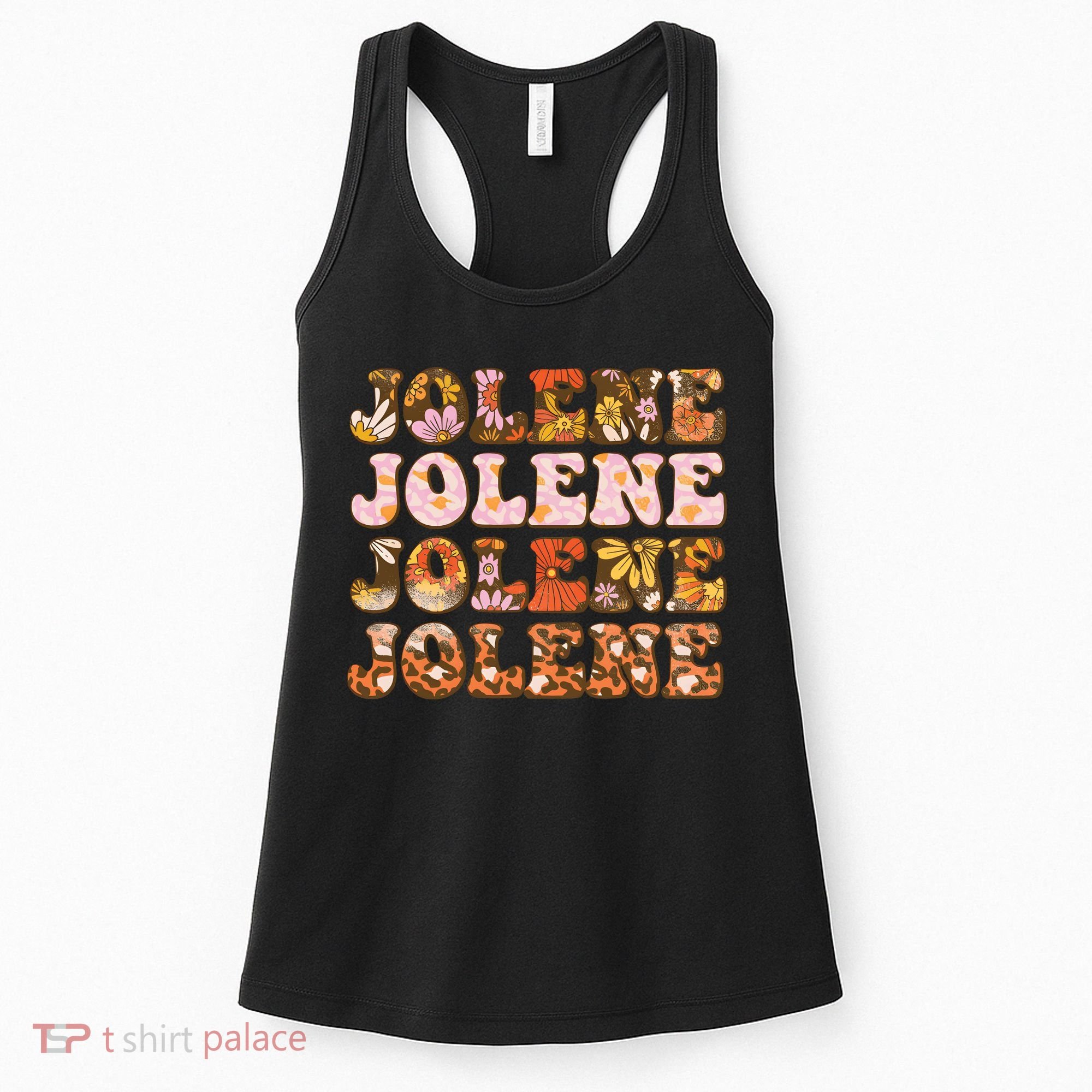 Jolene Jolly Song Leopard Floral Women's Tank Top