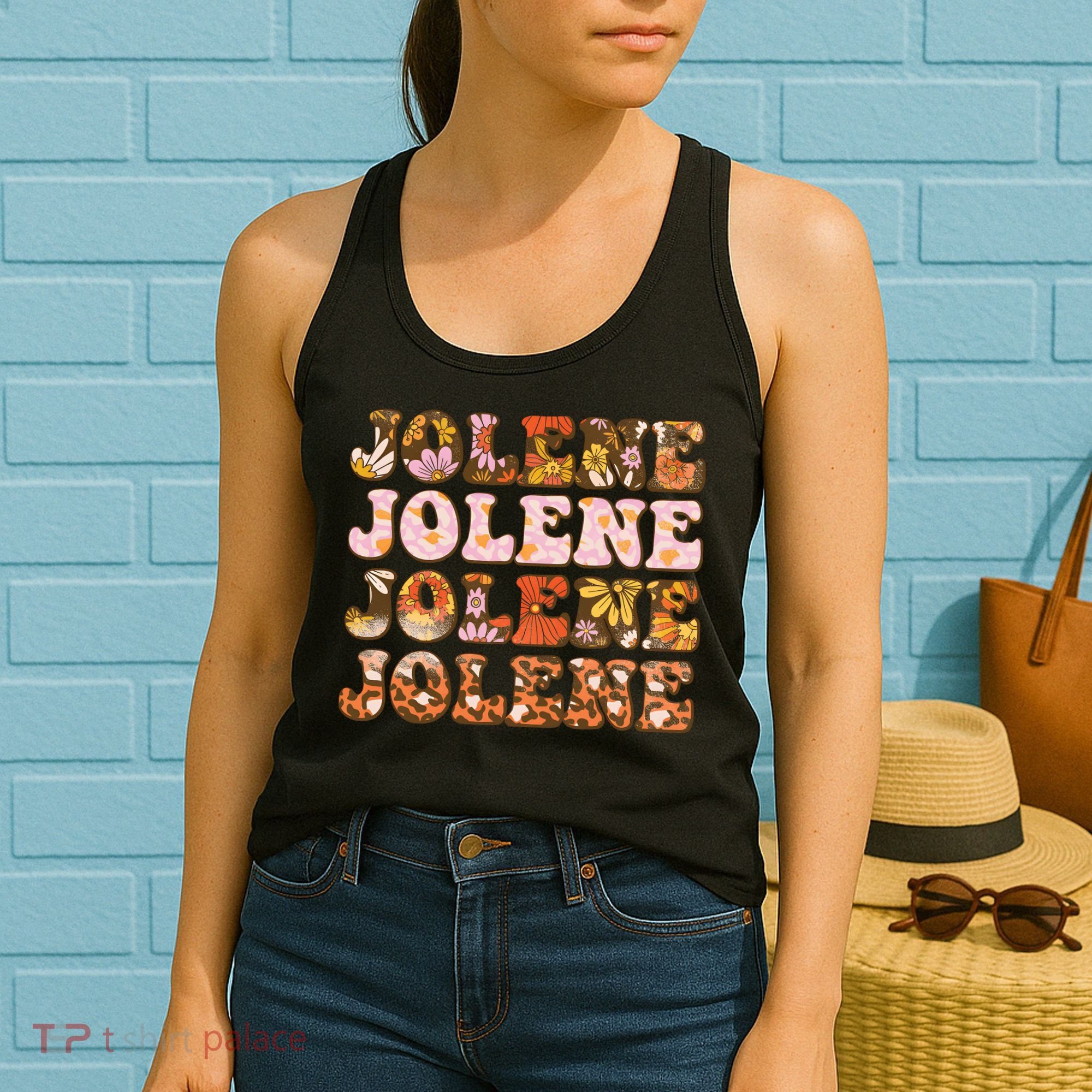 Jolene Jolly Song Leopard Floral Women's Tank Top