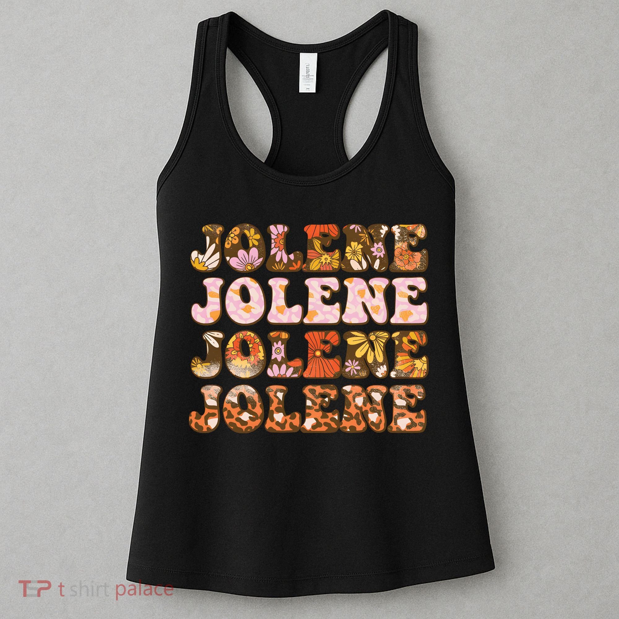 Jolene Jolly Song Leopard Floral Women's Tank Top