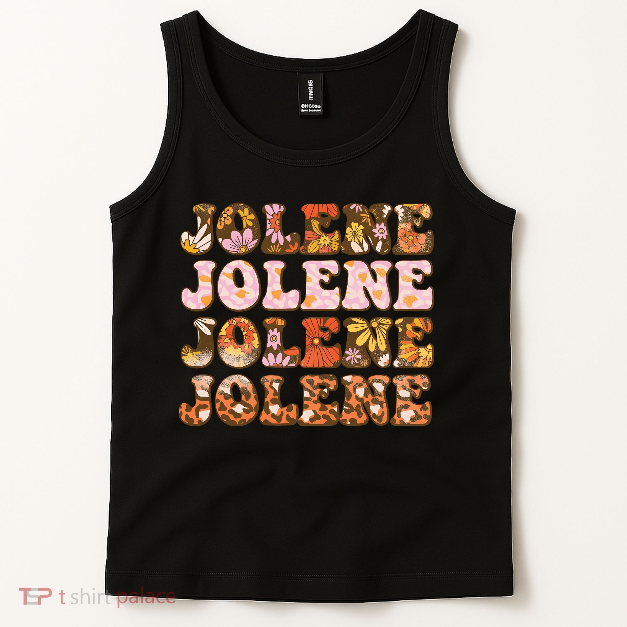 Jolene Jolly Song Leopard Floral Tank Top