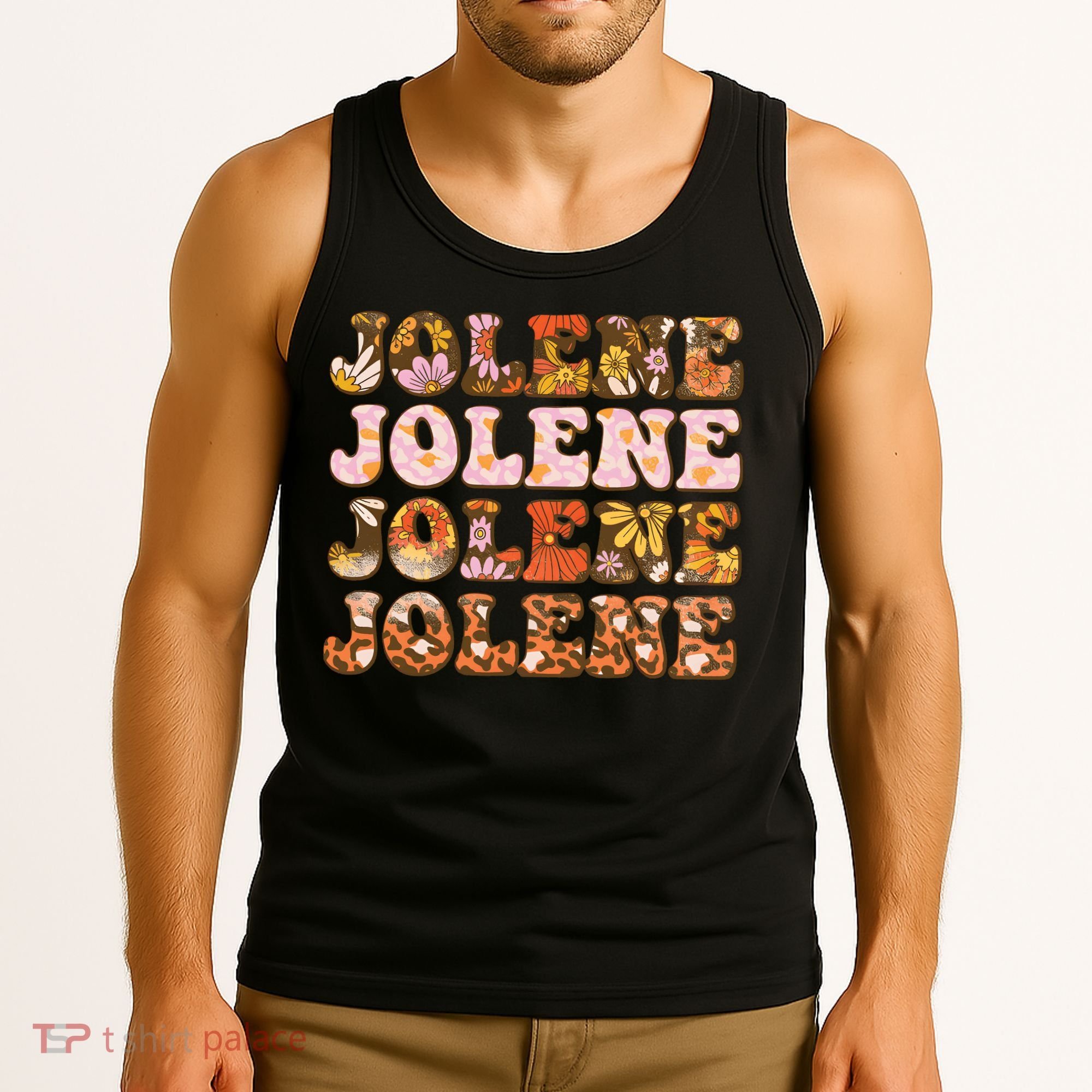 Jolene Jolly Song Leopard Floral Tank Top
