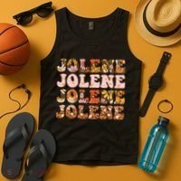 Jolene Jolly Song Leopard Floral Tank Top thumb 4